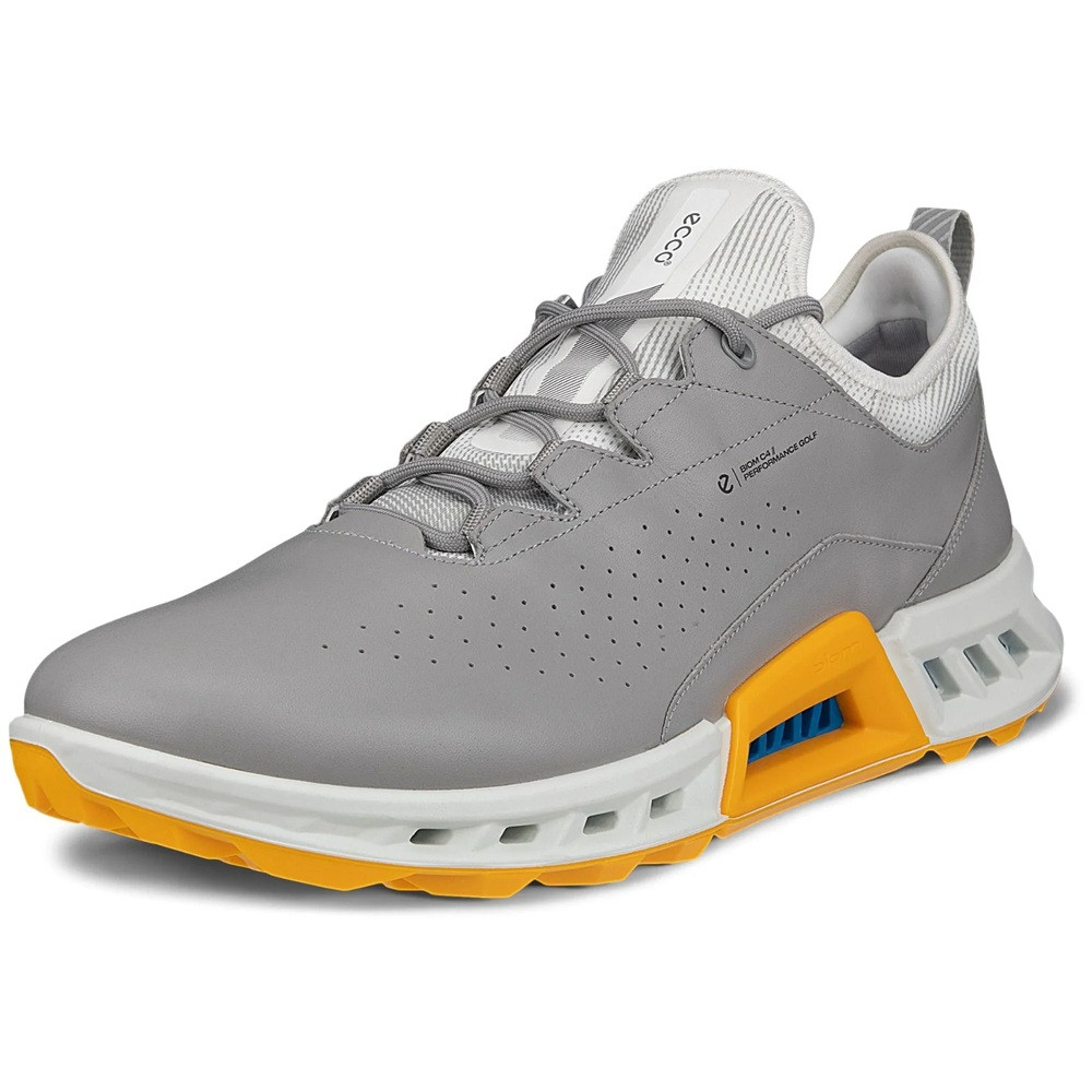 Ecco Men's Biom C4 Golf Shoes Concrete/Baygreen - Maple Hill Golf